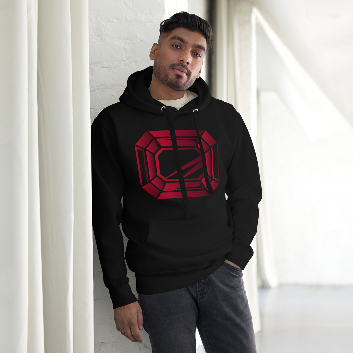 Black OG Beryl Hoodie Red Beryl