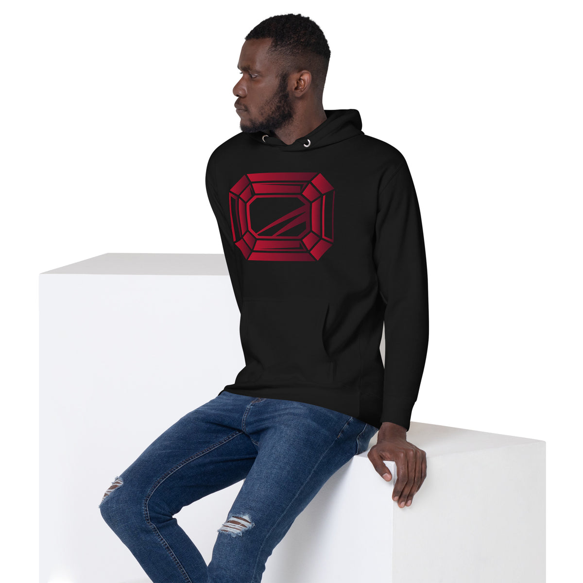 Black OG Beryl Hoodie Red Beryl